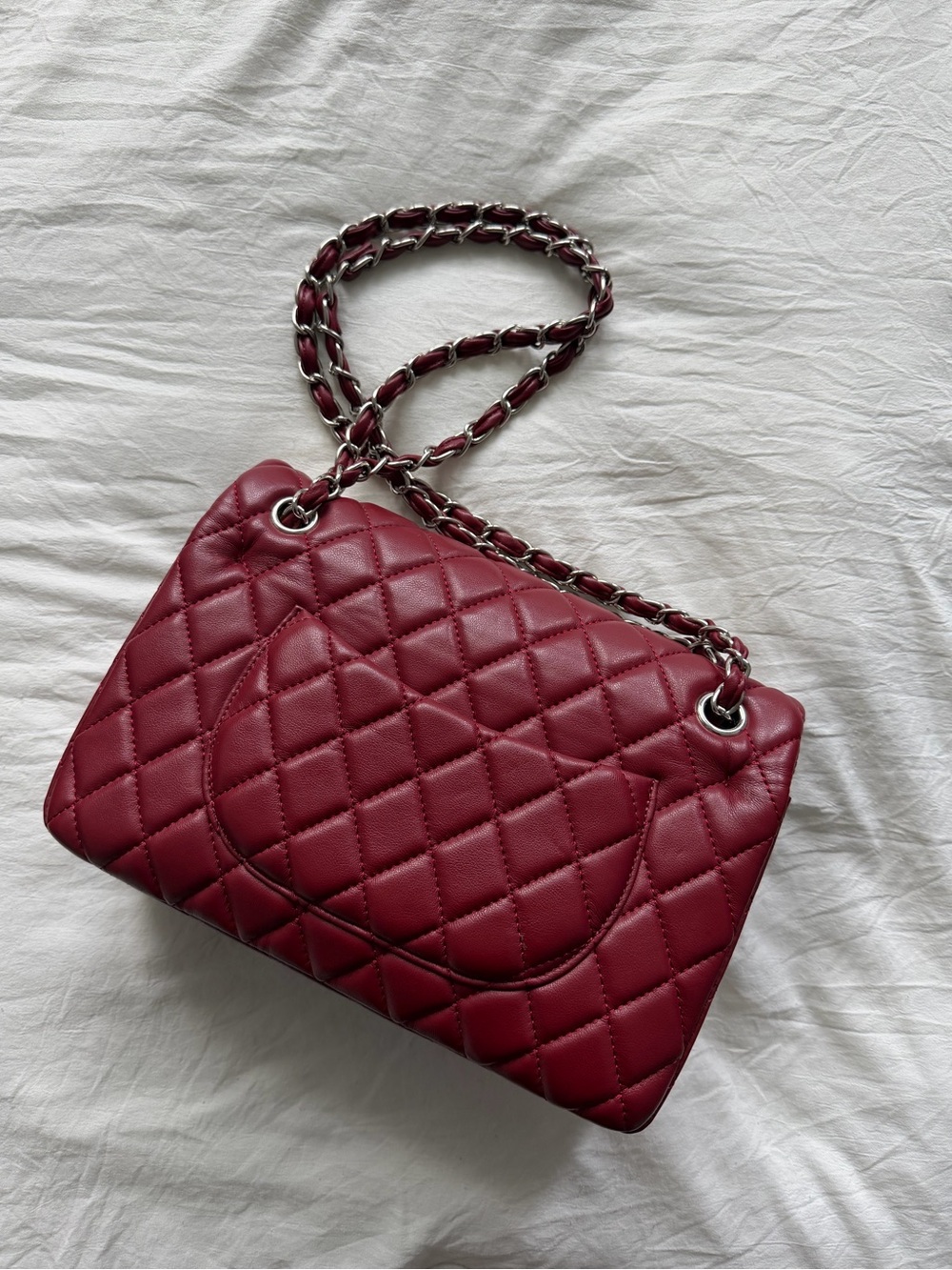 Red Quilted Chanel Purse - Picture 3 of 4